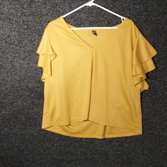 Shein Gold 3X V-Neck Women's - Picture 2 of 12